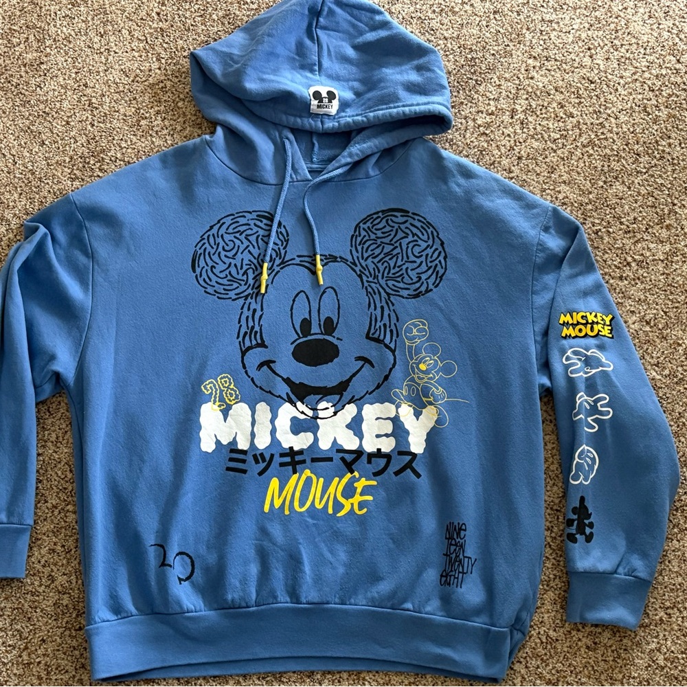 Mickey Mouse Disney double side graphics hoodie size xxl (19)